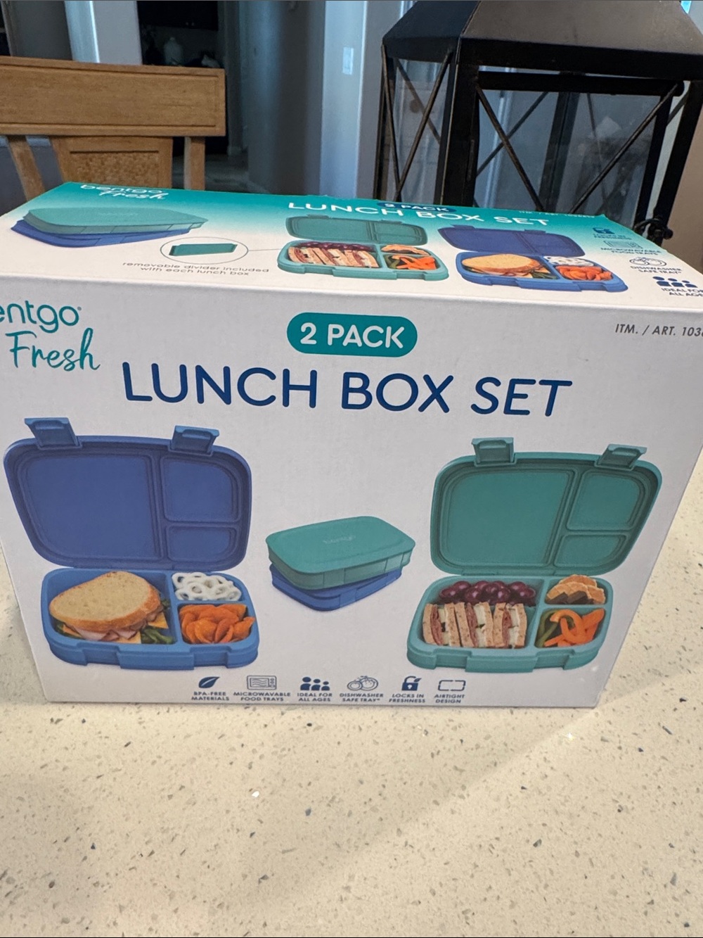 Bentgo Fresh 2-Pack Lunch Box Set in Blue & Teal
